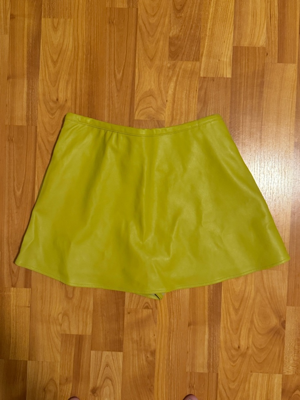 Free People We The Free Paradise Found Vegan Skort Chartreuse Skort SMALL NWT - Picture 4 of 14